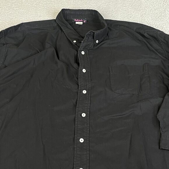 Fresh Produce Shirt Womens 3X Black Oversize Button Down Plus Size 3/4 Sleeve - Picture 2 of 9